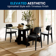 Black Wood Dining Chair
