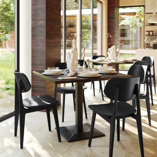 Black Wood Dining Chair
