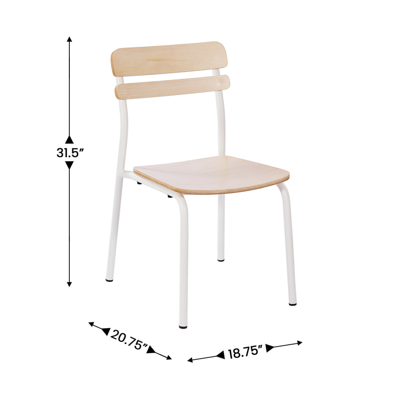 Commercial White Dining Chair