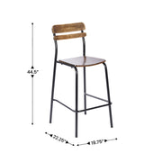 Commercial Black Bar Stool