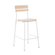 Commercial White Bar Stool