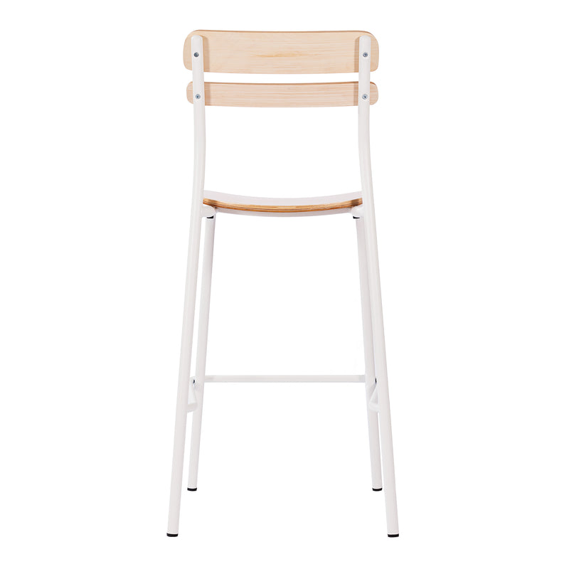 Commercial White Bar Stool