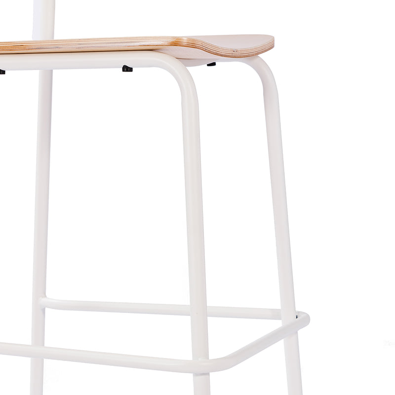 Commercial White Bar Stool