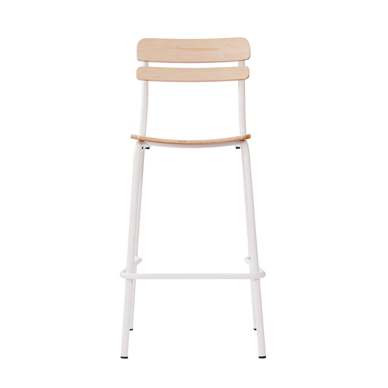 Commercial White Bar Stool