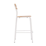 Commercial White Bar Stool