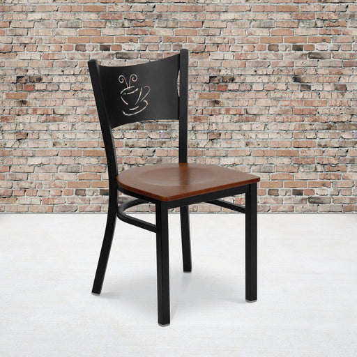 Black Coffee Chair-Cherry Seat