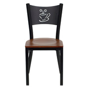 Black Coffee Chair-Cherry Seat