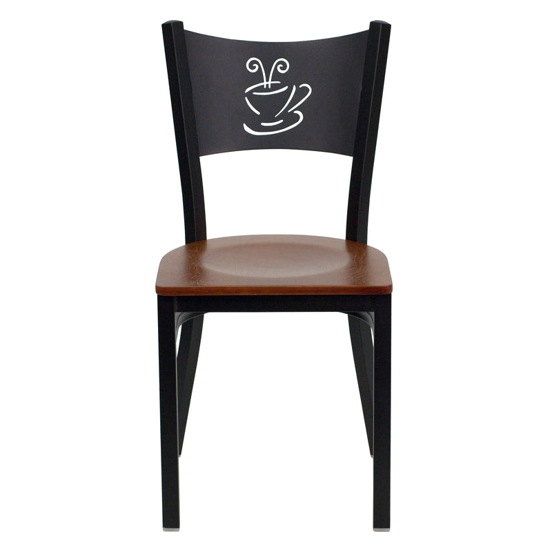 Black Coffee Chair-Cherry Seat