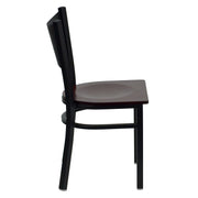 Black Coffee Chair-Mah Seat