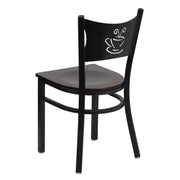 Black Coffee Chair-Mah Seat