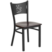 Black Coffee Chair-Wal Seat