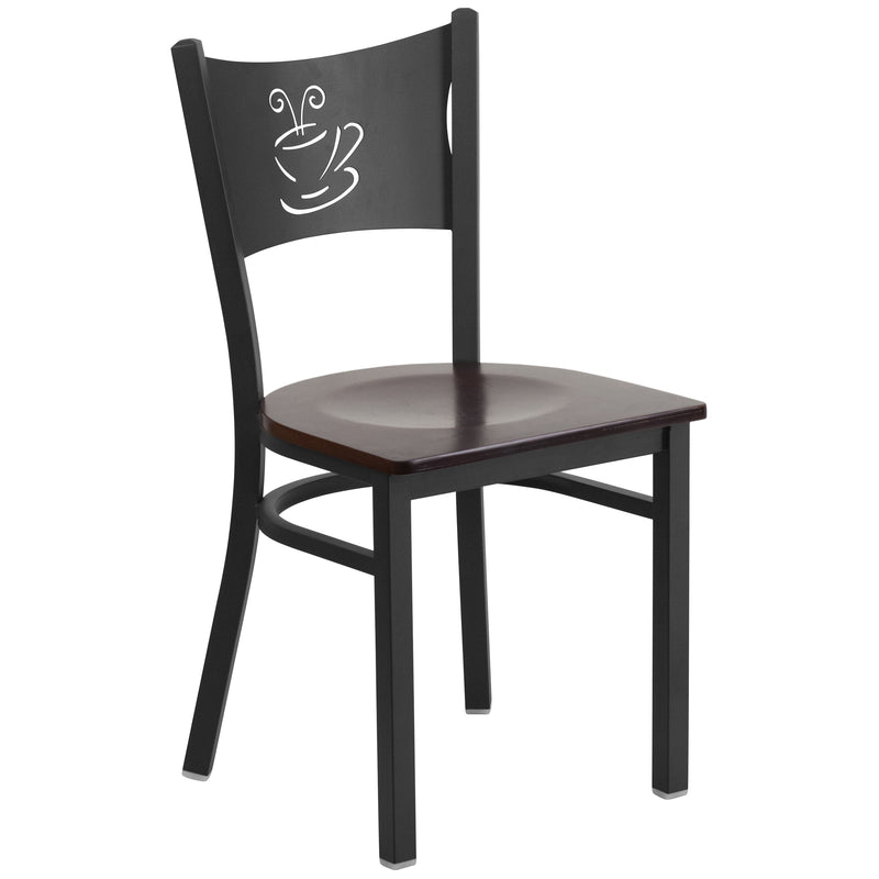Black Coffee Chair-Wal Seat