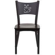 Black Coffee Chair-Wal Seat