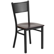 Black Grid Chair-Wal Seat