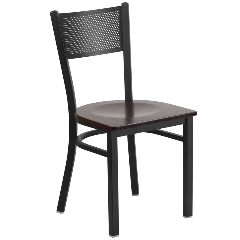 Black Grid Chair-Wal Seat