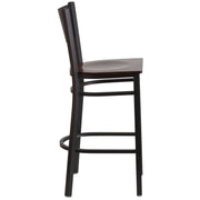 Black Grid Stool-Wal Seat