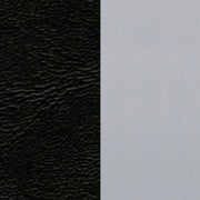 Silver Slat Chair-Black Seat