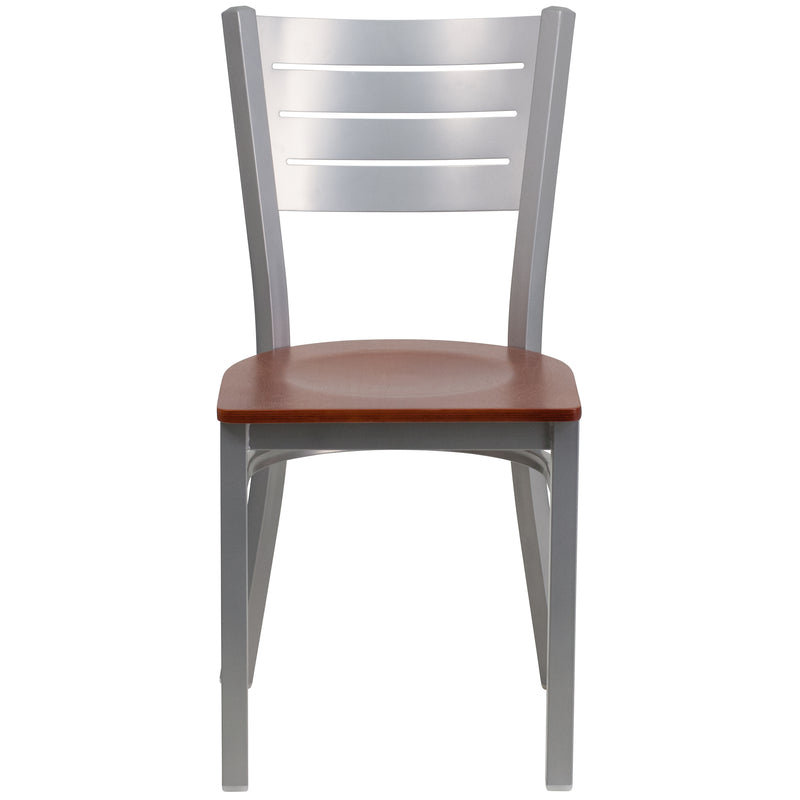 Silver Slat Chair-Chy Seat