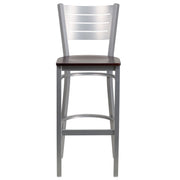 Silver Slat Stool-Mah Seat