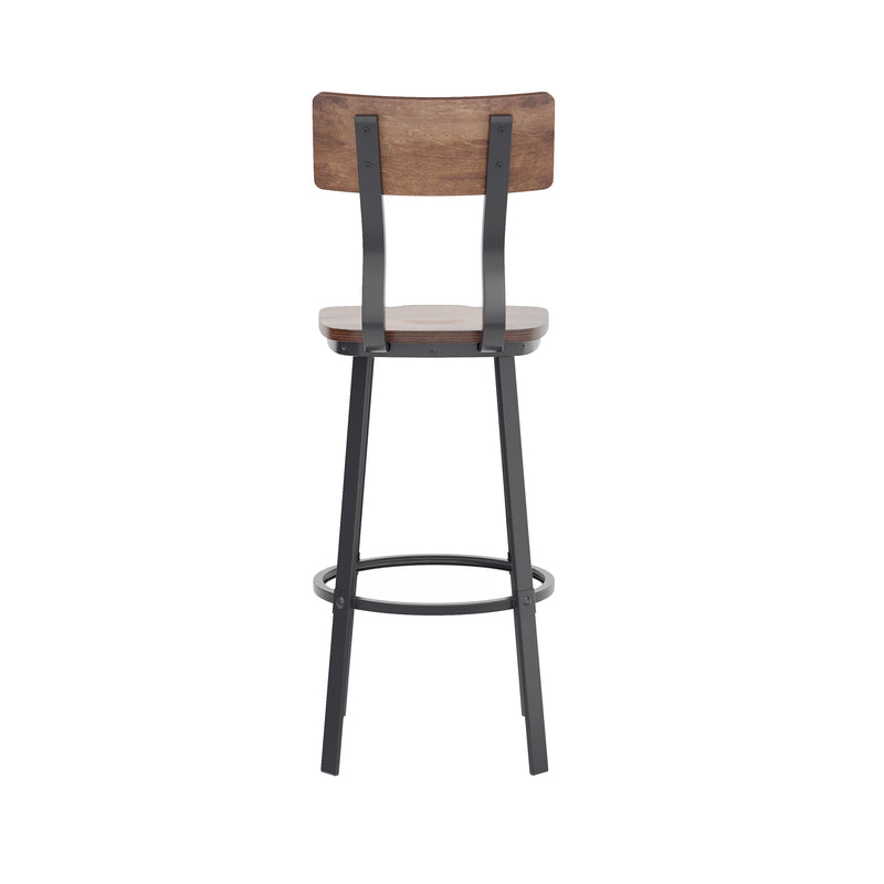 Ant Copper/Gray Metal Barstool