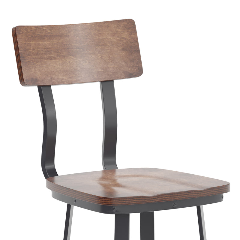 Ant Copper/Gray Metal Barstool