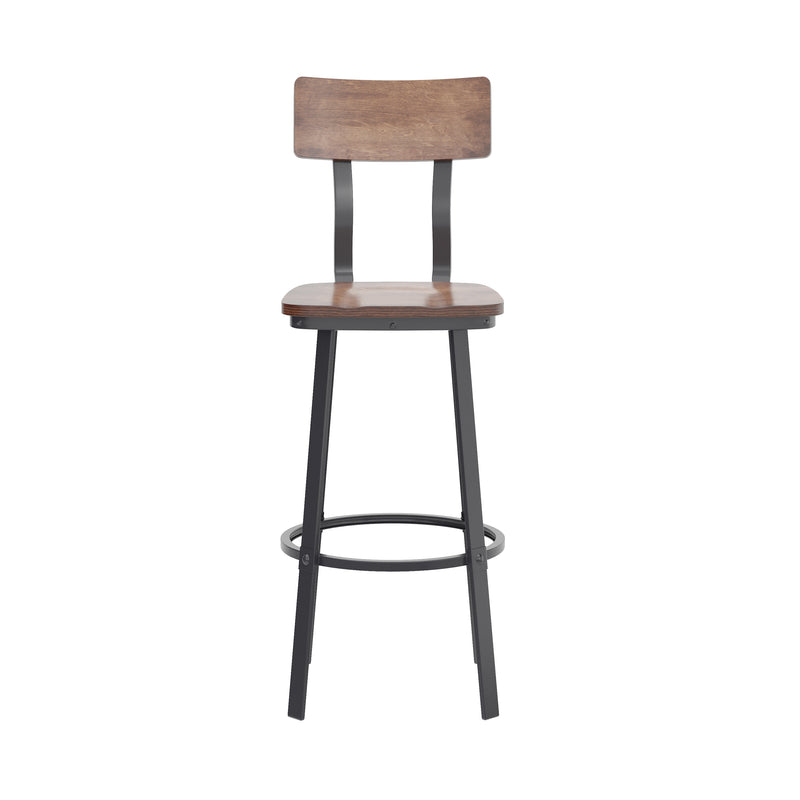 Ant Copper/Gray Metal Barstool