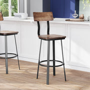 Ant Copper/Gray Metal Barstool