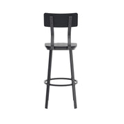 Black Metal Barstool