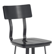 Black Metal Barstool