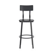 Black Metal Barstool