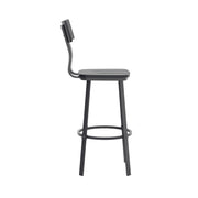 Black Metal Barstool