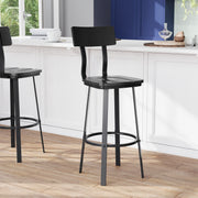 Black Metal Barstool