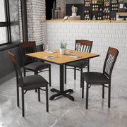 Bk/Nat Vert Chair-Black Seat