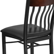 Bk/Nat Vert Chair-Black Seat