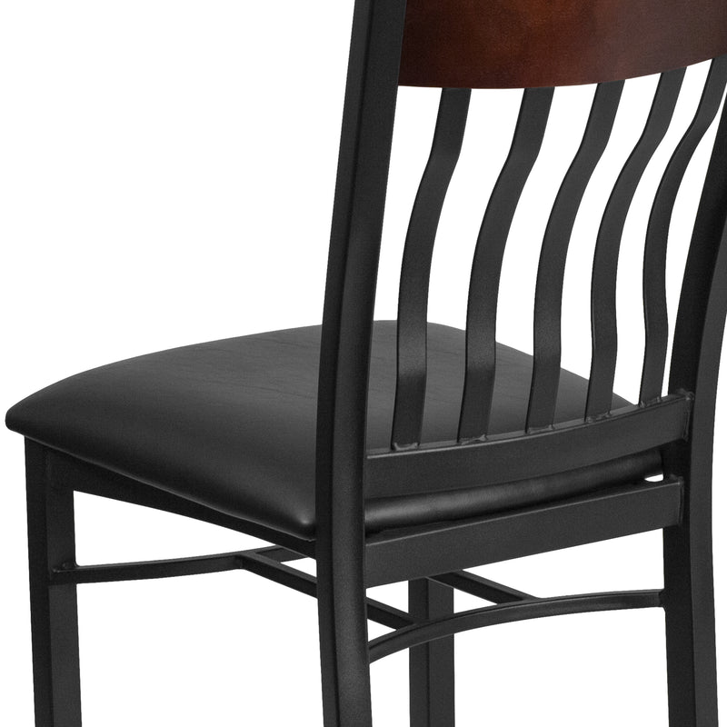 Bk/Nat Vert Chair-Black Seat