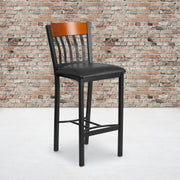 Bk/Chy Vert Stool-Black Seat