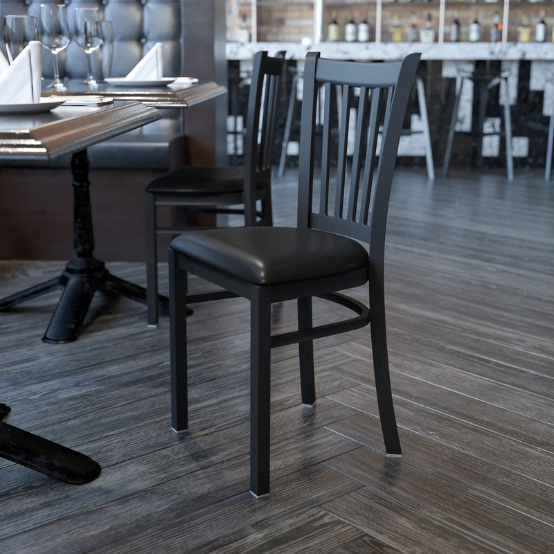 Black Vert Chair-Black Seat