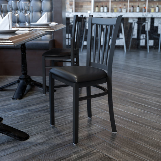 Black Vert Chair-Black Seat