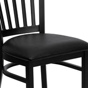 Black Vert Chair-Black Seat