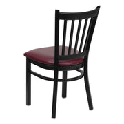 Black Vert Chair-Burg Seat