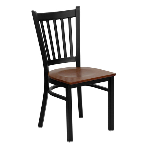 Black Vert Chair-Cherry Seat