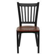 Black Vert Chair-Cherry Seat