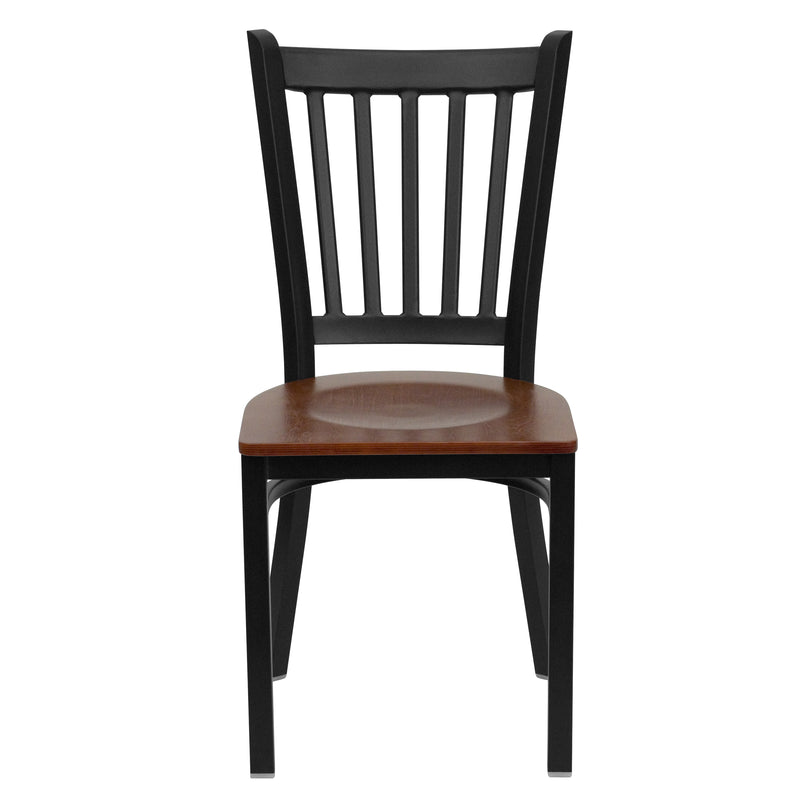 Black Vert Chair-Cherry Seat