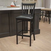 Black Vert Stool-Black Seat