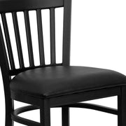 Black Vert Stool-Black Seat