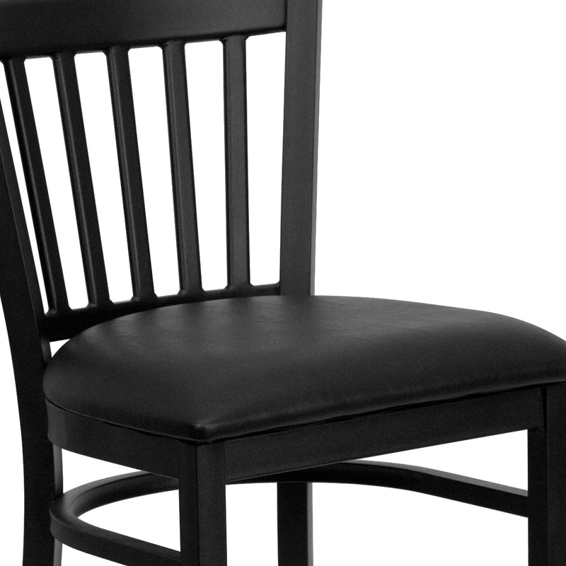 Black Vert Stool-Black Seat
