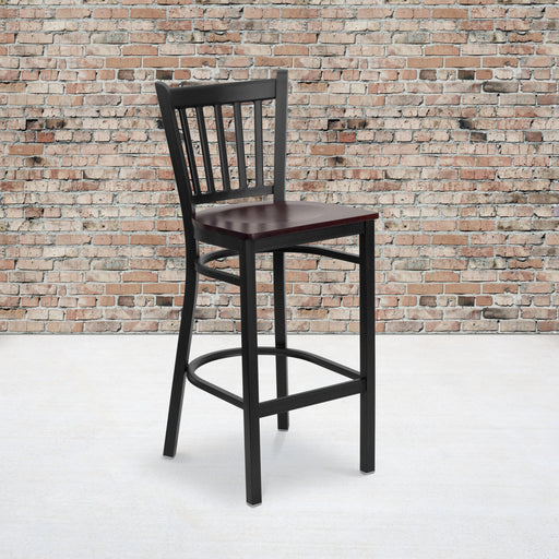 Black Vert Stool-Mah Seat