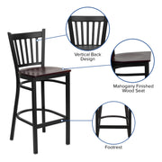 Black Vert Stool-Mah Seat