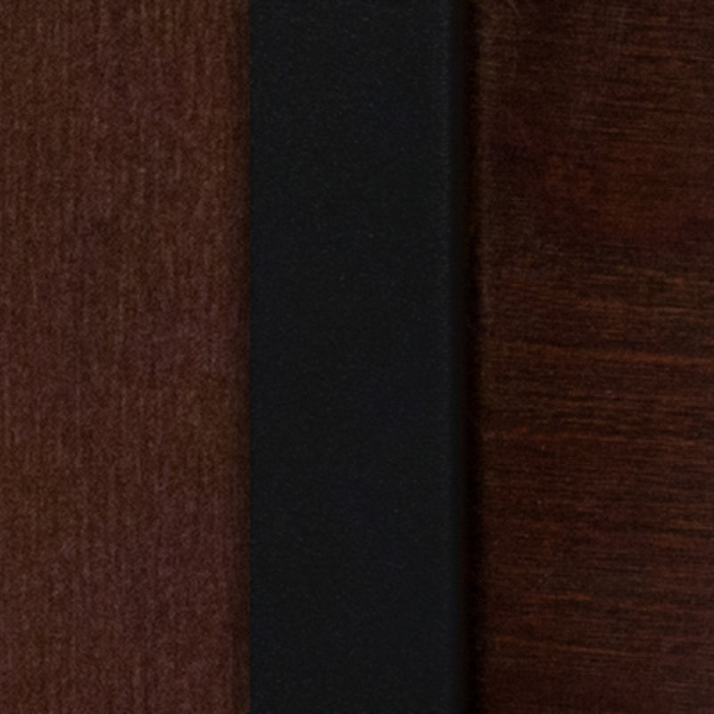 Bk/Wal 3 Circ Chair-Wood Seat