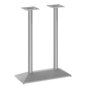 27x15 Silver Double Table Base